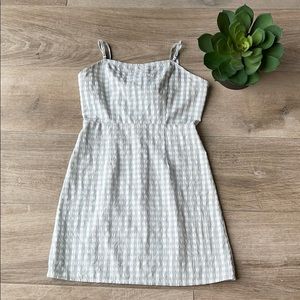 Seersucker Dress w/ cutout back